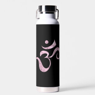Pink Sparkle Om Water Bottle
