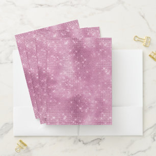 Pink Sparkle Pocket Folder