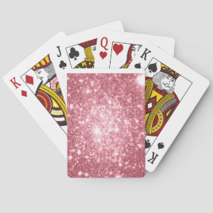 Pink Sparkle Poker Cards