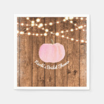 Elegant Pumpkins Pink Girl Baby Shower Wrapping Paper Sheets