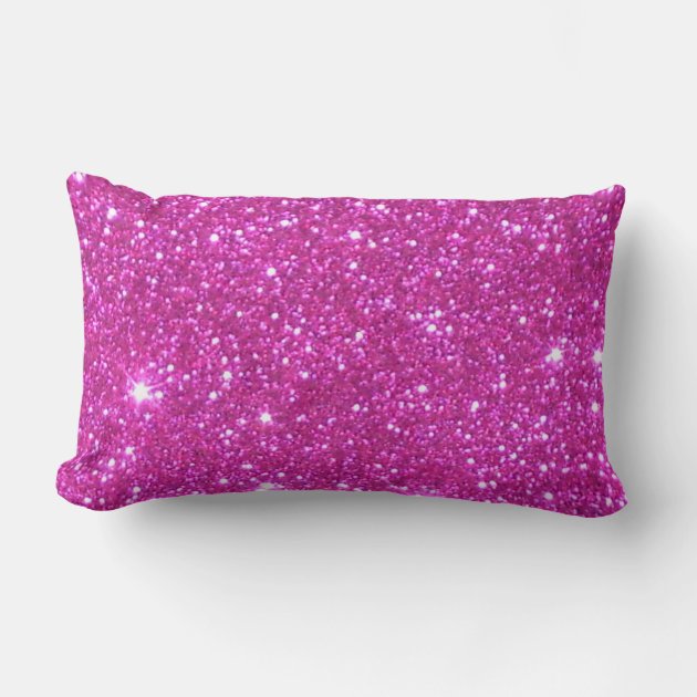 Pink best sale glitter pillow