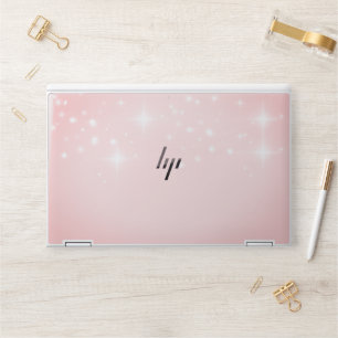 Pink Sparkle Stars Aesthetic Laptop Skin