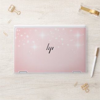 Pink Sparkle Stars Aesthetic Laptop Skin