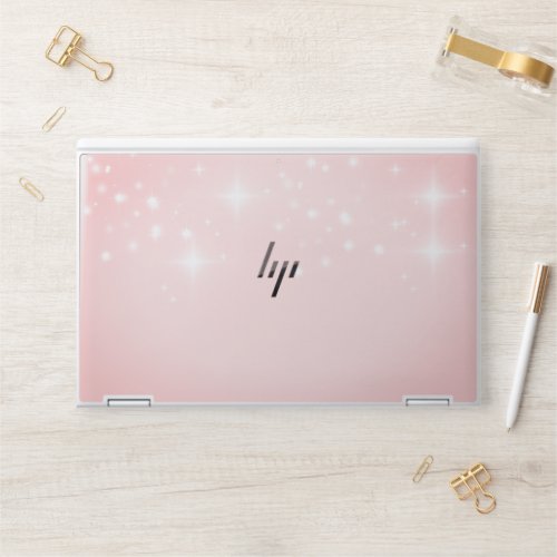 Pink Sparkle Stars Aesthetic Laptop Skin