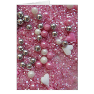 Pink Sparkles and Love Hearts Cards
