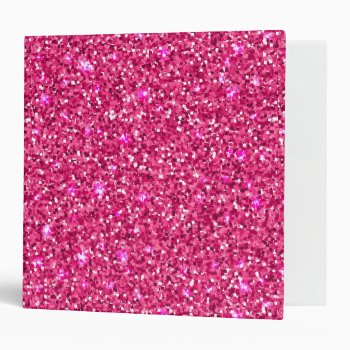 Pink Sparkles Binder by janislil at Zazzle