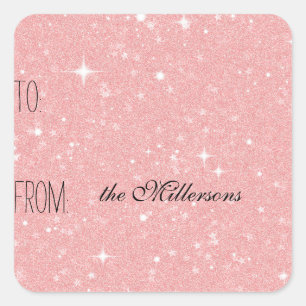 Pink Sparkles Gift Tag