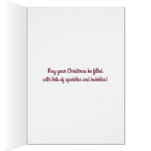 Pink Sparkling Christmas Cards (Inside (Right))