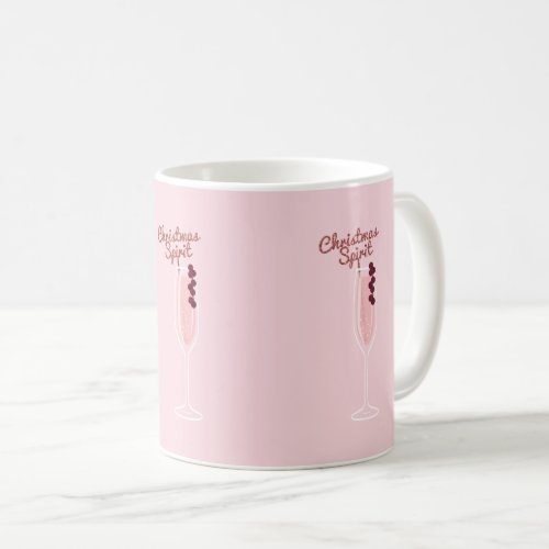 Pink Sparkling Christmas Coffee Mug
