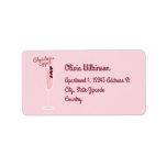 Pink Sparkling Christmas Label