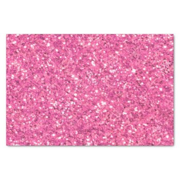 Pink Sparkling Glitter Pattern          Tissue Paper by Omtastic at Zazzle