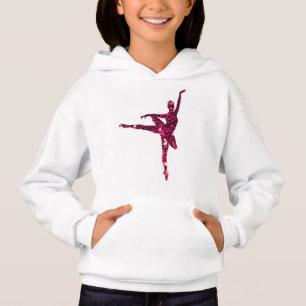Pink Sparkly Ballerina Hoodie