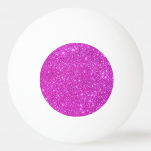 Pink Sparkly Ping Pong Ball Girly Pingpong