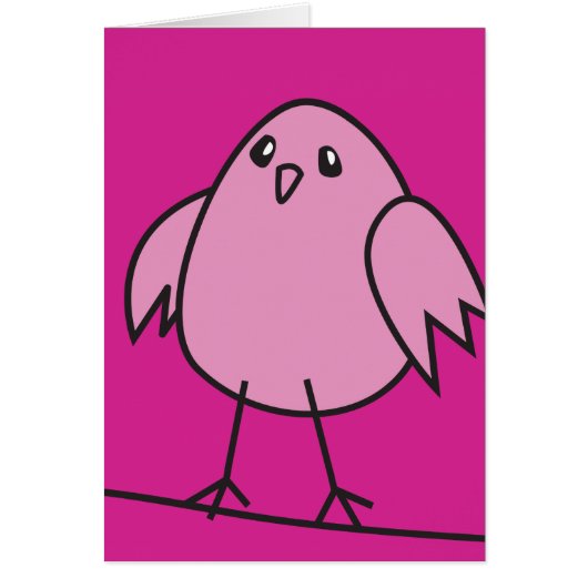 pink sparrow cards (Front)