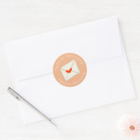 Pink Special Delivery Red Heart Envelope