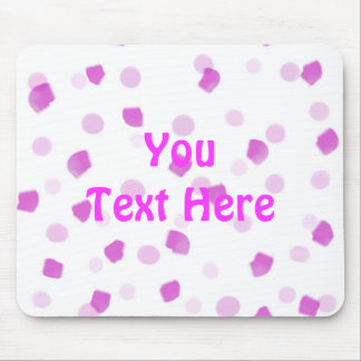 Pink Speckles Mouse Pad