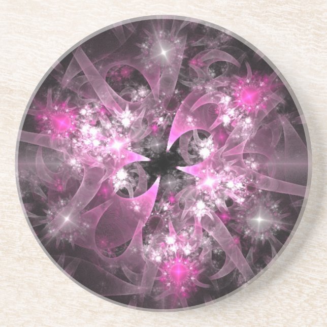 Pink Spectacular Sandstone Coaster (Front)