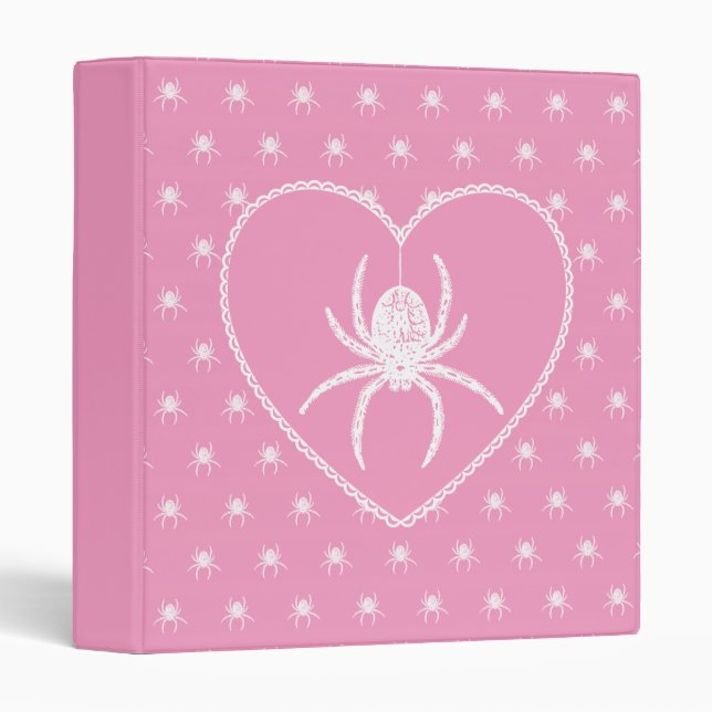 Pink Spider Heart Binder (Front/Spine)