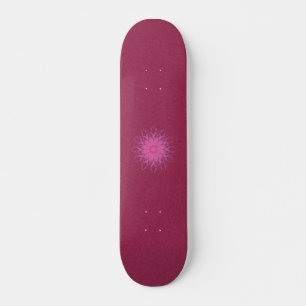 Pink Spinner Mandala Skateboard Deck