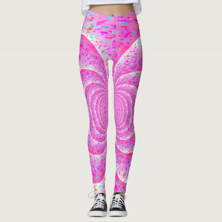 Pink Spiral Leggings