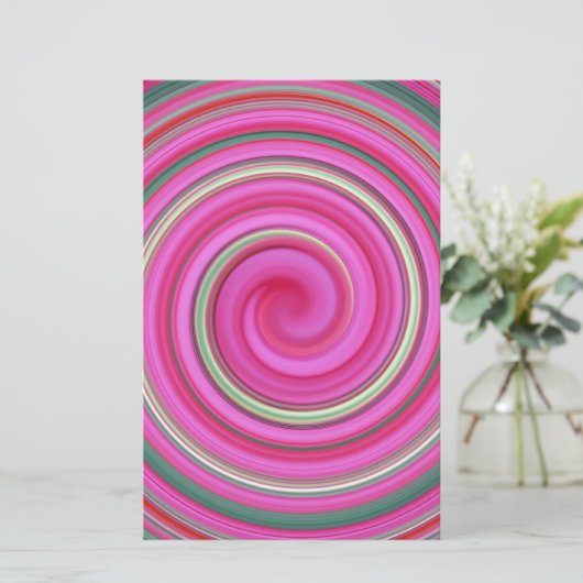 Pink spiral pattern (Standing Front)