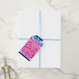 Pink Spiral Sky Inspired Fashion Glam Design Gift Tags
