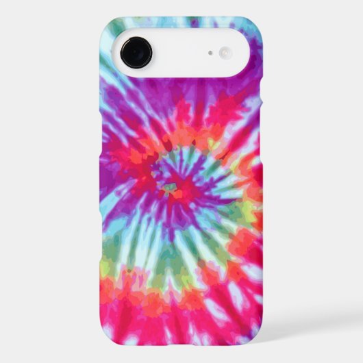 Pink Spiral Tie-Dye Case-Mate iPhone 4 Case (Back)