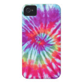 Pink Spiral Tie-Dye Case-Mate iPhone 4 Case-Mate iPhone Case (Back)
