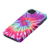 Pink Spiral Tie-Dye Case-Mate iPhone 4 Case-Mate iPhone Case (Bottom)