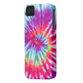 Pink Spiral Tie-Dye Case-Mate iPhone 4 Case-Mate iPhone Case (Back Left)