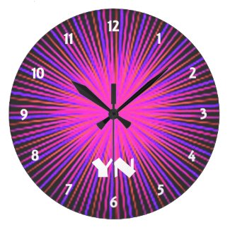 Pink Spirit Circle custom Large Clock