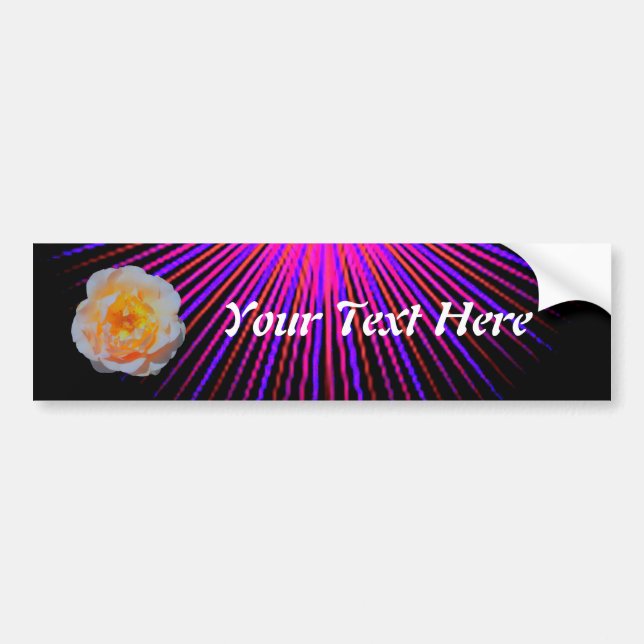 Pink Spirit Rose Bumper Sticker (Front)