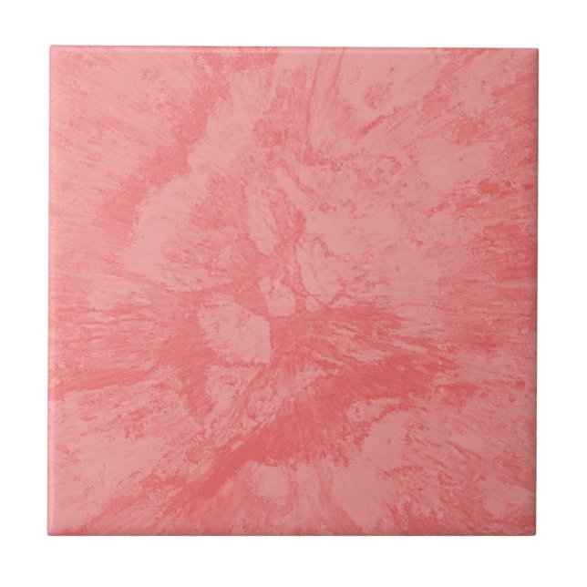 Pink Splash Ceramic Tile (Front)