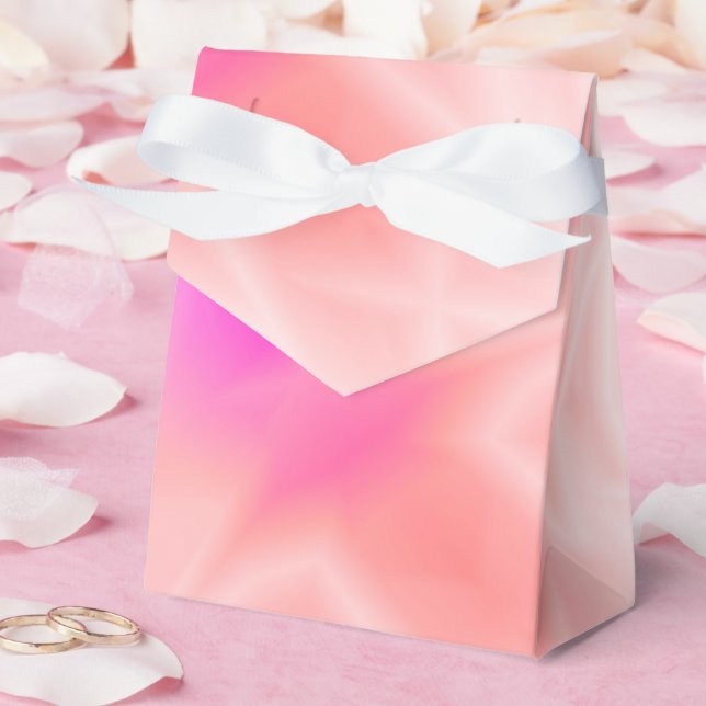 Pink Splash Favor Boxes (Wedding)