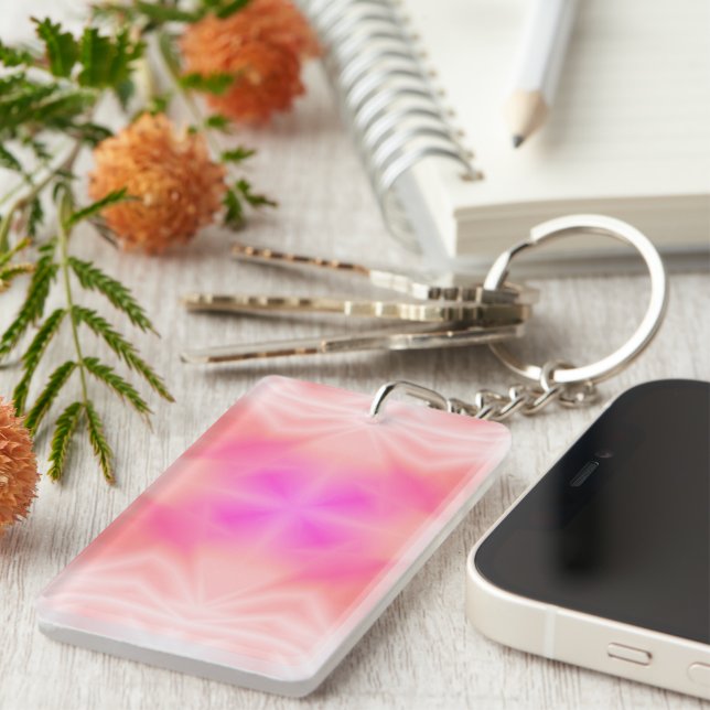 Pink Splash Keychain (Front Right)