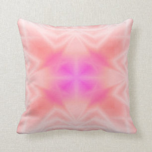 Pink Splash Throw Pillow