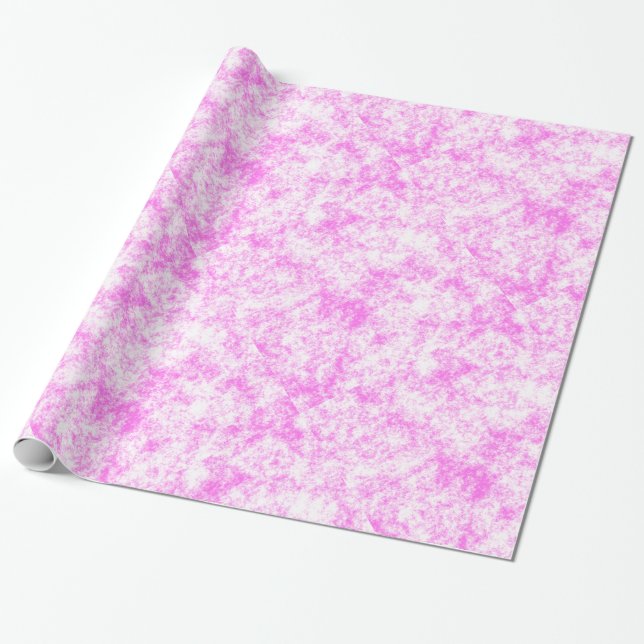 Pink Splash Wrapping Paper (Unrolled)