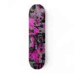 Pink Splatter Skateboard Deck