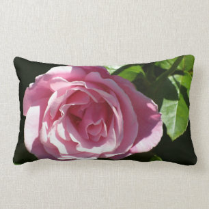 Pink Splendor Rose Lumbar Pillow