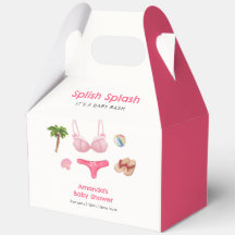 Pink Splish Splash Sea Beach Bum Girl Baby Shower