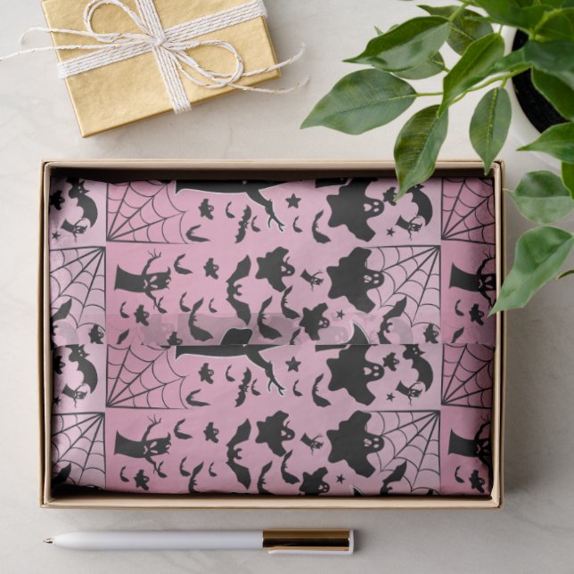 Pink Spooky Ghost Bash Tissue Art Paper (Gift)