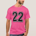 Pink Sports Jersey Number 22 T-Shirt Pink Sports Jersey Number 22 T-Shirt