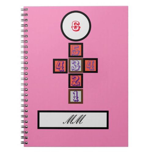 Pink sports notebook