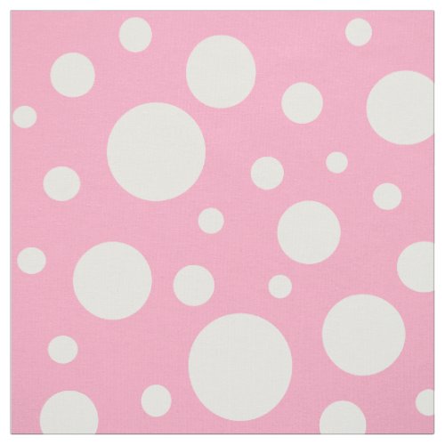 Pink Spots Fabric