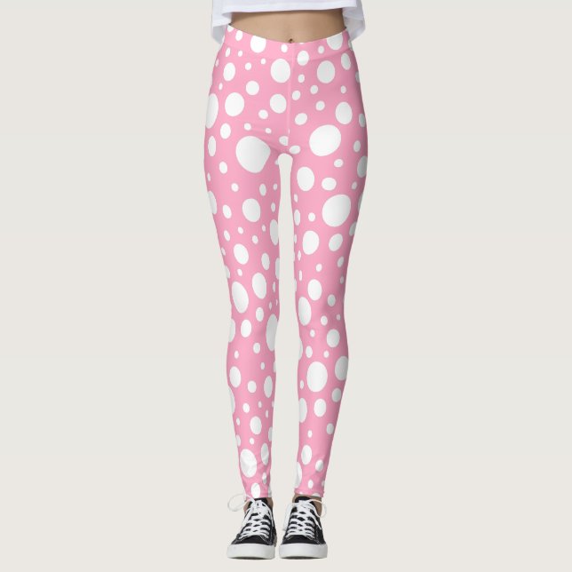 Pink Spots Leggings (Front)