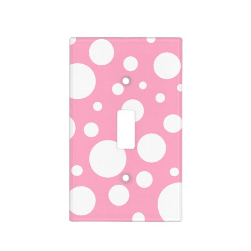 Pink Spots Light Switch Cover