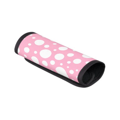 Pink Spots Luggage Handle Wrap