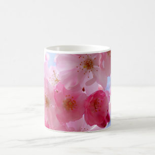 Pink spring blossom coffee mug