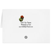 Pink Spring Blossoms Flower Photography Card (Back Horizontal)