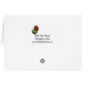 Pink Spring Blossoms Flower Photography Card (Back Horizontal)